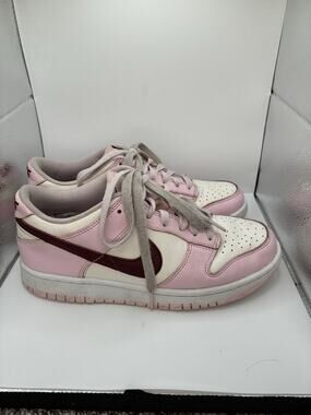 Nike Dunk Low Pink Foam Valentine Day CW1590-601 6Y Womens 7.5 White Coquette GS